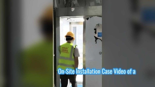 Installatiecasusvideo op locatie van een grootschalig luchtdoucheproject