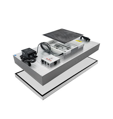 Ultra dunne behuizing HEPA ventilatorfilterunit met 220V/120V/110V spanning en roestvrijstalen constructie voor cleanrooms