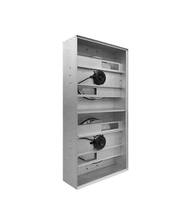 Aanpasbare 2x4 HEPA-ventilatorfiltereenheid met roestvrijstalen constructie voor cleanrooms