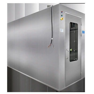 220V 50Hz lucht douche kamer met poeder bekleed staal / SUS304 constructie en 13-25m/s windsnelheid voor schone kamers