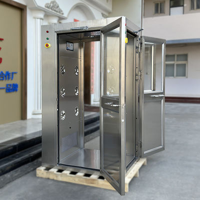 Gepersonaliseerde drie-deurs roestvrij staal lucht douche cleanroom lucht douche leverancier lucht douche cleanroom