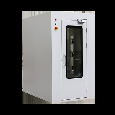Aanpasbare poederbedekte staal / SUS304 Air douche kamer met 0-99s Verstelbare Cleanroom Air Douche