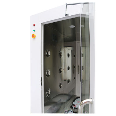 AC220V/3P/50Hz lucht douche kamer met windsnelheid 13-25M/S en poeder gecoat staal / SUS304 voor farmaceutische medische zuivering