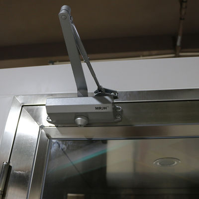 FDA-compliant 304 roestvrij staal lucht douche met convexe deur voor farmaceutische en voedingsmiddelen cleanrooms