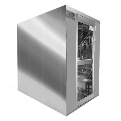 Intelligente luchtdoucheruimte 1500 W met 360° luchtstroomhoek en SUS304/gepoedercoate stalen plaat voor cleanroom