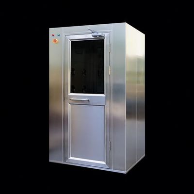 Gepersonaliseerde Cleanroom Lucht douche kamer met 0-99s verstelbare timer en 360° luchtstroomhoek in SUS304/poeder gecoate stalen plaat