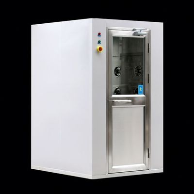 Gepersonaliseerde Cleanroom Lucht douche kamer met 0-99s verstelbare timer en 360° luchtstroomhoek in SUS304/poeder gecoate stalen plaat