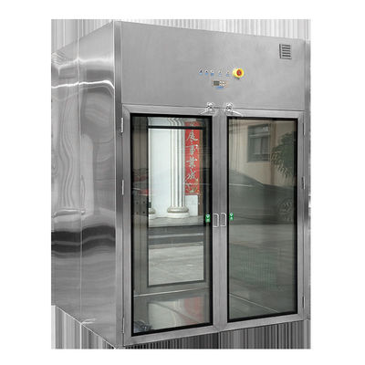 Dubbele deuren schoonruimte passbox voor laboratorium Hepa adopteert H14 Air Shower Passbox