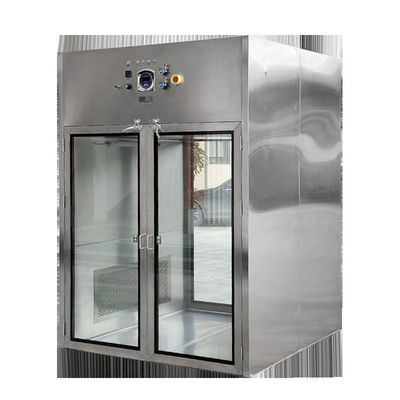 Dubbele deuren schoonkamer passbox met HEPA-filter en mechanische sloten voor laboratoriumgebruik