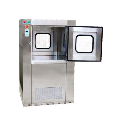 MRJH Single Story Flat Door Manual Control Interlock Interieur Exterior Alle roestvrij staal Air douche Pass Box