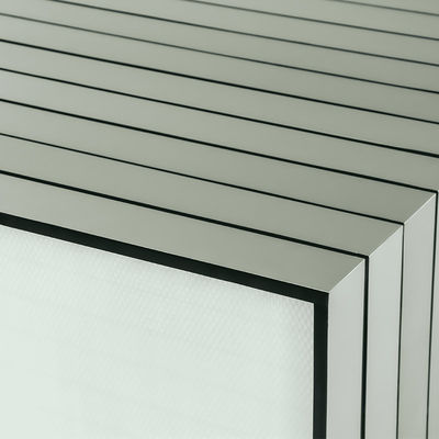 Slim ademend Hepa-luchtfilter met hoge dichtheid Aluminiumframe Luchtfilters met hoge doorstroming
