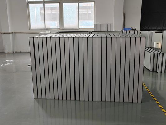 Slim ademend Hepa-luchtfilter met hoge dichtheid Aluminiumframe Luchtfilters met hoge doorstroming