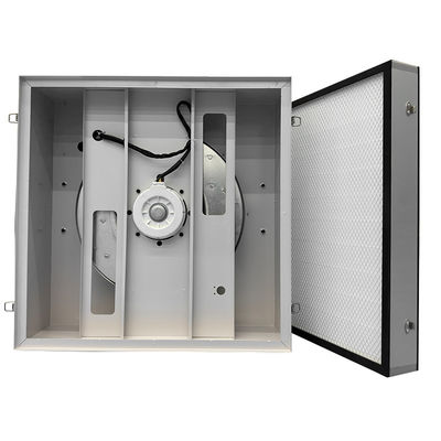 Aluminium zinkplaat ventilatorfilter met HEPA luchtsnelheid 0,45-0,75 m/s en 2 jaar garantie voor schoonruimteapparatuur