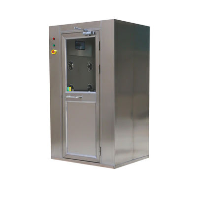 ISO 14644 Air Shower. 304 roestvrij staal en dubbele straal. Compact ontwerp voor één persoon.