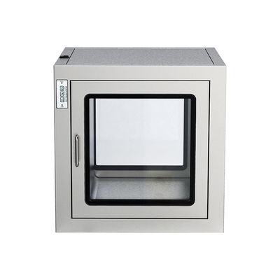 201 Passbox van roestvrij staal met mechanisch vergrendeling en UV-C-sterilisatie voor cleanroom-overdracht