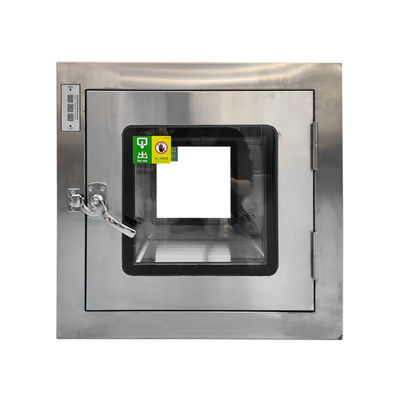 304 roestvrij staal laboratorium pass box met mechanische interlock en UV sterilisatie voor cleanroom overdracht