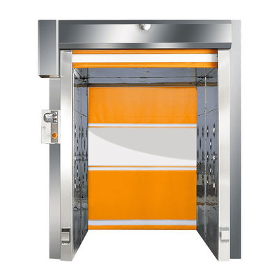 Industriële luchtdouche voor zwaar gebruik met gesegmenteerd winddicht ontwerp en scheurbestendig gordijn van 0,8 mm voor ISO 14644-1-conforme cleanrooms