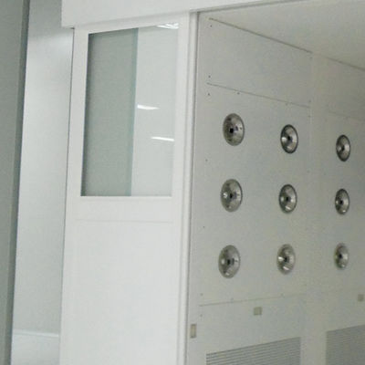 Automatische schuifdeurgoederenluchtdouche met DIN75200 brandwerend radarantibotsingsontwerp en ISO 14644-1-conformiteit
