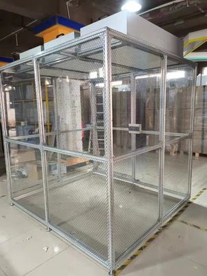 ISO 5 Clean Booth met HEPA FFU-systeem. Modulair en mobiel ontwerp voor laboratoria/elektronica.