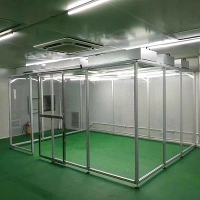 ISO 5 Clean Booth met HEPA FFU-systeem. Modulair en mobiel ontwerp voor laboratoria/elektronica.