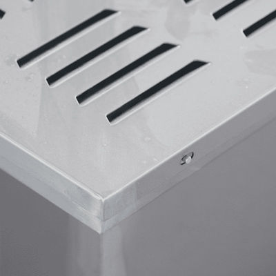 450×450×480 mm vloeistofbak HEPA-luchtuitlaat met corrosiebestendige constructie en gereedschapsloze installatie voor ventilatie in cleanrooms