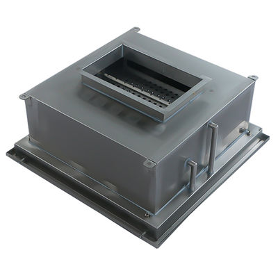 584×584×480mm Nul-lekkage IP55-geclassificeerde vloeistoftrog HEPA-ventilatie voor halfgeleider-cleanroom-luchttoevoer