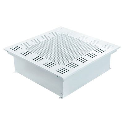 ISO 14644-gecertificeerde HEPA-luchtuitlaat met 1000 CMH-luchtstroom en koudplaatgeverfde afwerking voor cleanrooms