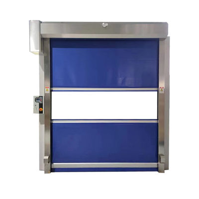 High-Speed Roll-Up deur met nood omgekeerd 0.8mm versterkt PVC 0.6-2.5m/s verstelbaar