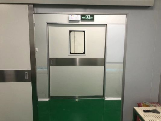 Industriële automatische schuifdeur van staal. 1500 kg laadvermogen en IP65 weerbestendige voor magazijn/dock.