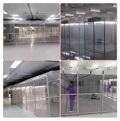 Persoonlijke ISO5~ISO9 schoonruimte met 10%-30% verse lucht en temperatuur gecontroleerd voor steriele omgevingen