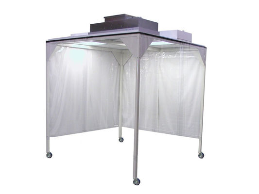Cleanroom-cabine van ISO-klasse 5 met antistatische aluminium constructie en instelbare luchtstroomregeling