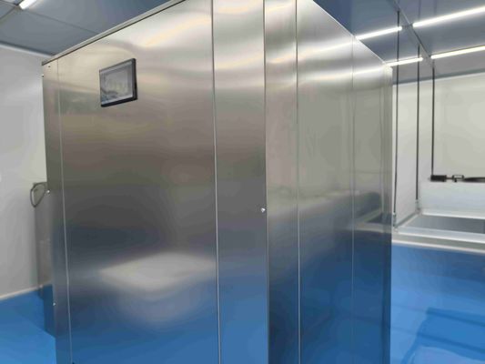 Verticale liftdeur laminar flow pass-through kast met HEPA-filter en SUS304 roestvrijstalen constructie