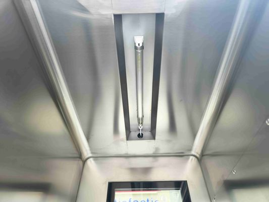 Mechanisch vergrendelde drielagige passbox met UV-sterilisatie en 304 roestvrij staalconstructie