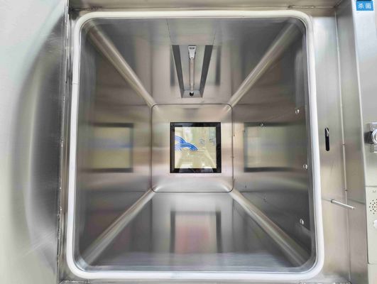 Mechanisch vergrendelde drielagige passbox met UV-sterilisatie en 304 roestvrij staalconstructie