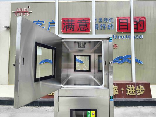 Ultra-veilige, mechanisch vergrendelde, drievoudig gelaagde passbox met UV-sterilisatie