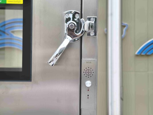 Mechanisch vergrendelde drielagige passbox met UV-sterilisatie en 304 roestvrij staalconstructie