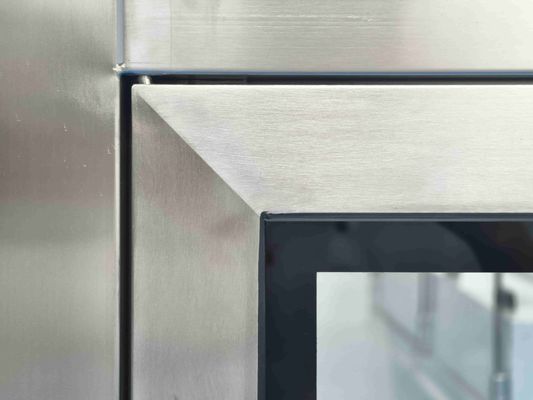 Tweekamer roestvrijstalen elektronische vergrendelingspasdoos met UV-sterilisatie voor controle van cleanroomverontreiniging