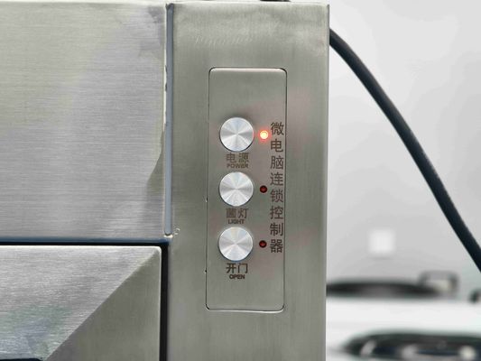 Tweekamer roestvrijstalen elektronische vergrendelingspasdoos met UV-sterilisatie voor controle van cleanroomverontreiniging