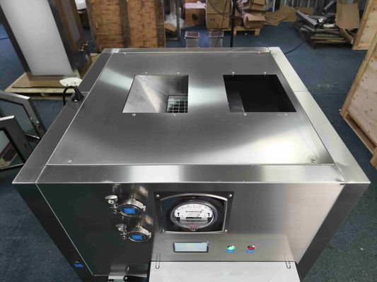 Auto-Door Laminar Flow Pass Box. HEPA-gefilterde touchless transfer voor kritieke zones.