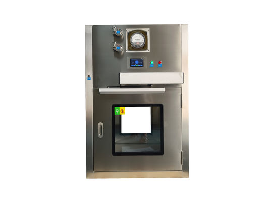 Auto-Door Laminar Flow Pass Box. HEPA-gefilterde touchless transfer voor kritieke zones.