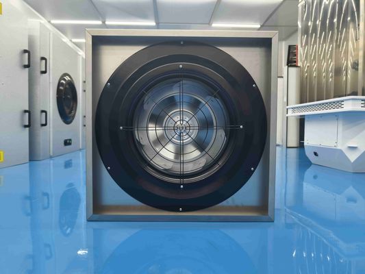 Eenheid voor het filteren van ventilatoren met omgekeerde zuigkracht met flenspoort en hoog efficiënte filtratie voor schoonruimtes