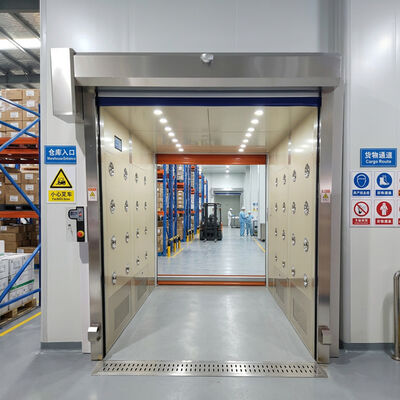Slimme IoT-geactiveerde hogesnelheidsroldeur met stofdichte afdichtingen en instelbare snelheid van 0,6-2,5 m/s voor gebruik in de farmaceutische en mijnbouw