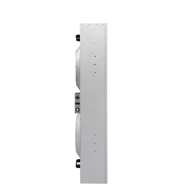 Aanpasbare luchtstroompatronen Roestvrij staalconstructie Laag geluid Operatie Fan Filter Unit (FFU) voor cleanroom