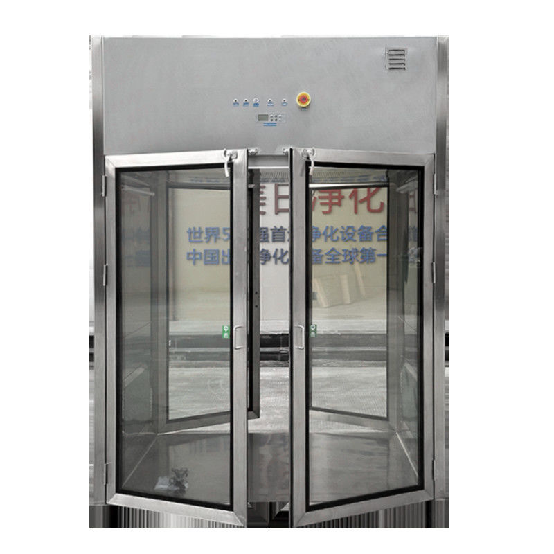 Dubbele deuren schoonruimte passbox voor laboratorium Hepa adopteert H14 Air Shower Passbox