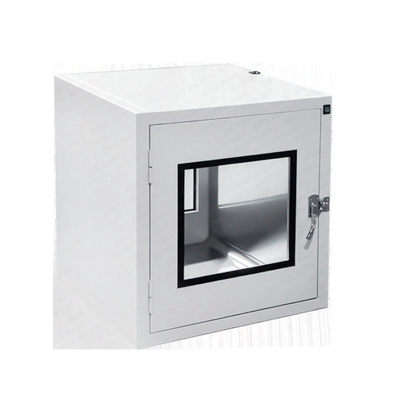 Single Gmp Embedded Static Pass Box Window Mechanical Interlock Voor de voedingsindustrie / ziekenhuis