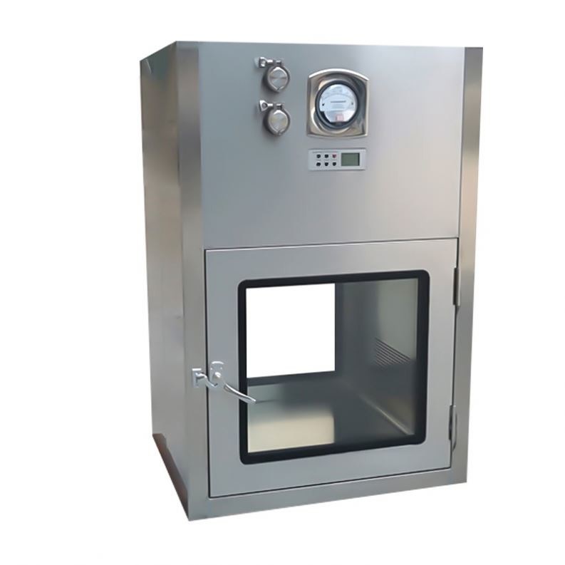 Op maat gemaakte dynamische lucht douche pass box met interne boog behandeling en naadloze verbinding