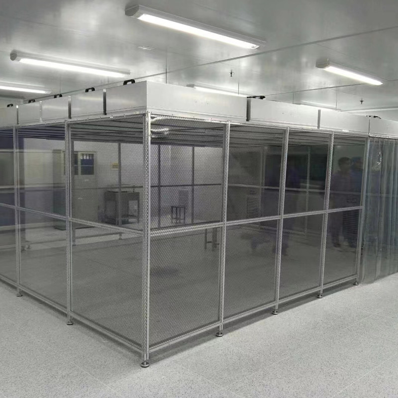 Aanpasbare modulaire schoonkamer met HEPA-filtratie en ISO 8-naleving voor industriële toepassingen