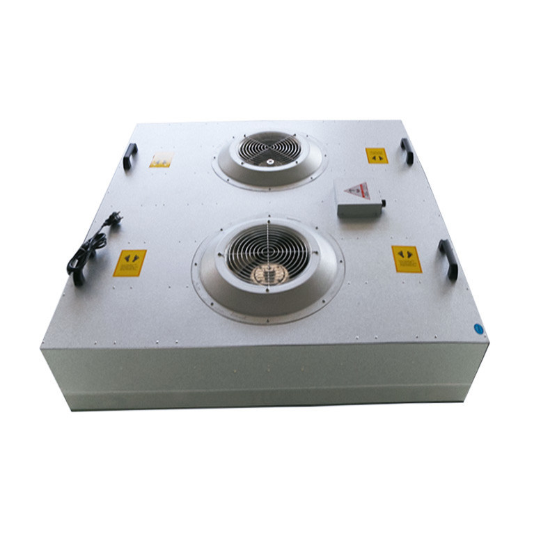 Aluminium legering frame FFU Cleanroom met 315 pleats Filter en 0,8 m/s luchtstroom snelheid voor laboratorium