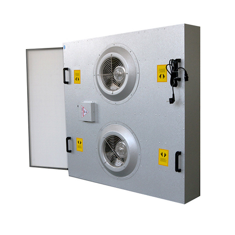 EC Dual DC Motor FFU Fan Filter Unit voor HEPA luchtzuivering voor ISO Cleanrooms