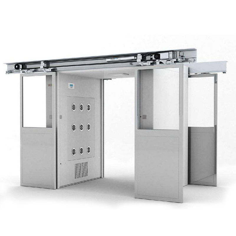 Automatische schuifdeur, lucht douche, DIN75200 brandwerend en anti-botsing ontwerp. ISO 14644-1